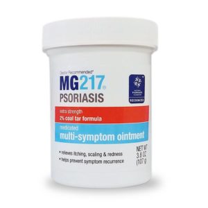 Tub of MG217 Psoriasis Treatment 2% Coal Tar Ointment for Seborrheic Dermatitis